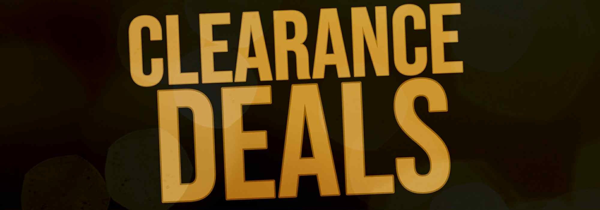 Clearance deals banner