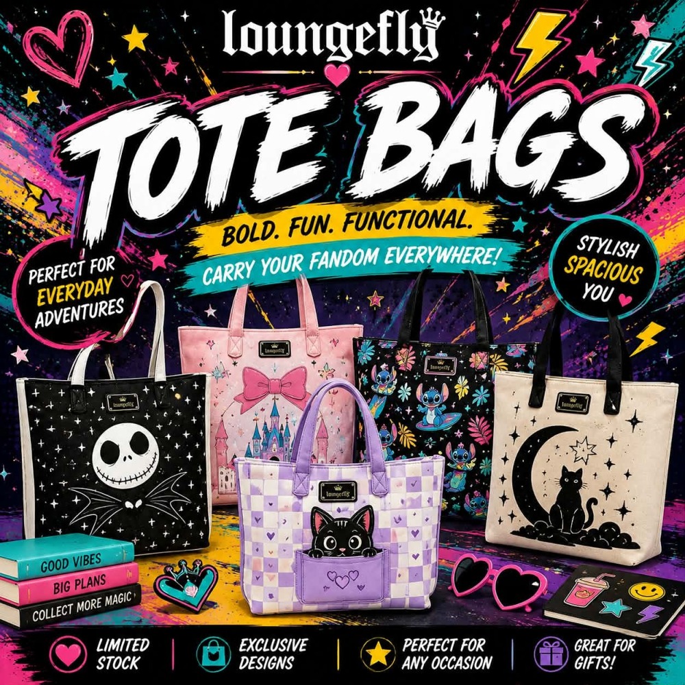 Loungefly tote bags category artwork